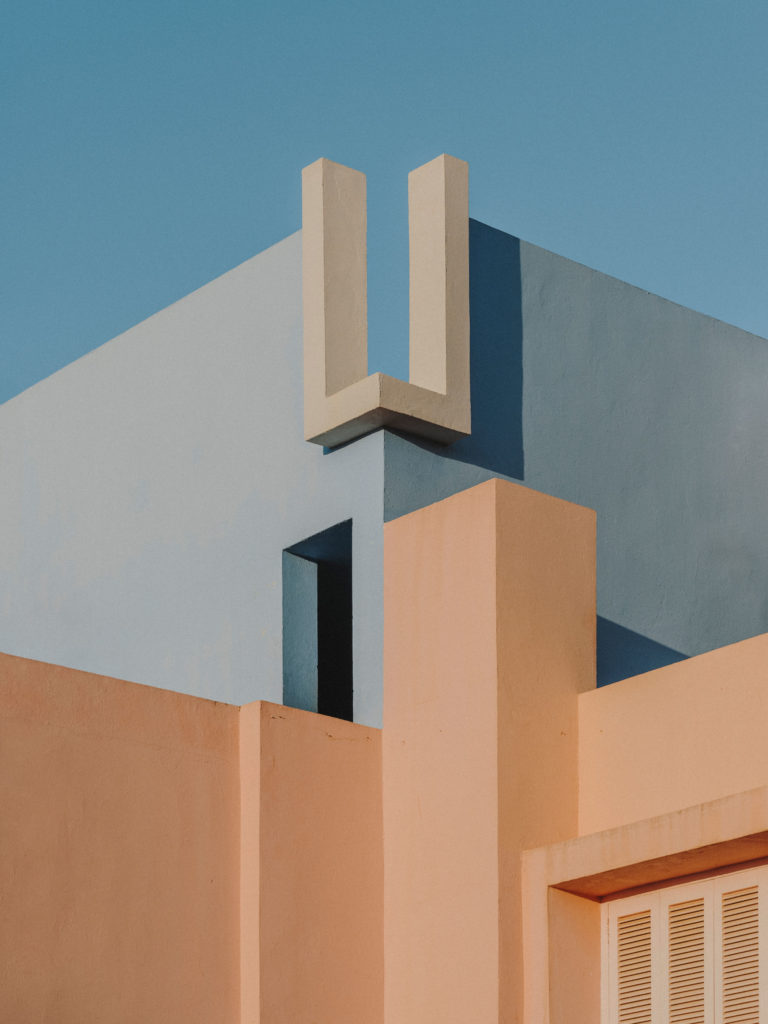 #xanadu #murallaroja #gestalten #visionsofarchitecture #bofill #calpe #valencia #spain #architecture #blue #pale